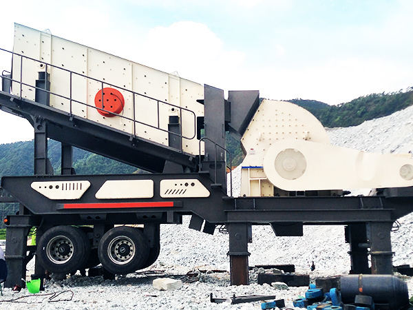 移動式鵝卵石破碎、制砂機