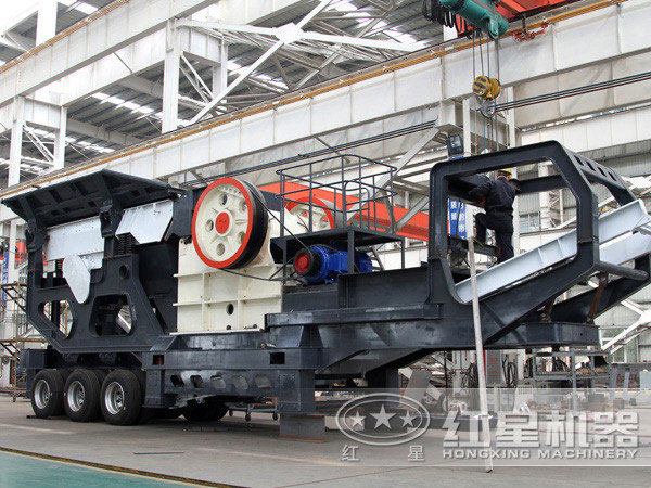 鵝卵石移動(dòng)式破碎站 鵝卵石移動(dòng)式破碎站