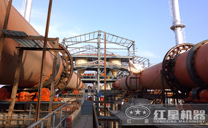 回轉窯作業(yè)現(xiàn)場