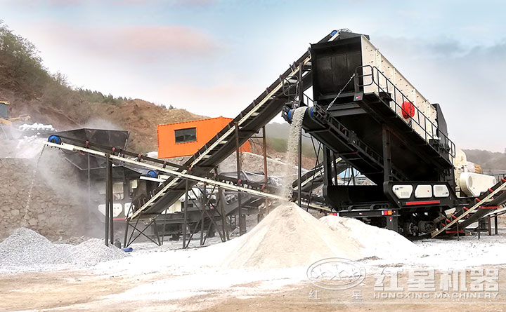 石英砂移動破碎站生產(chǎn)線 石英砂移動破碎站生產(chǎn)線