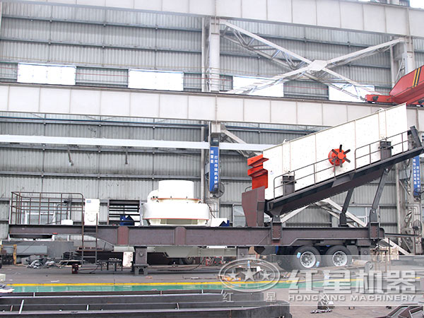 配置制砂機(jī)的車載移動(dòng)粉碎機(jī) 配置制砂機(jī)的車載移動(dòng)粉碎機(jī)