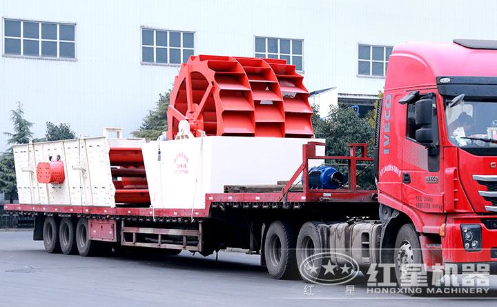 輪斗洗砂機發(fā)貨 輪斗洗砂機發(fā)貨