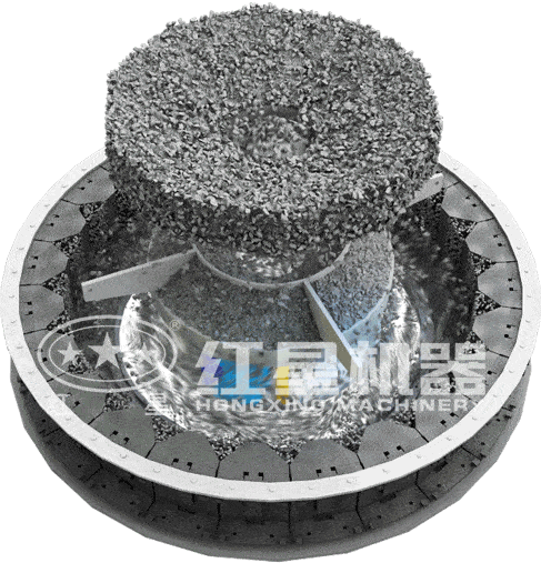 沖擊式破碎機作業(yè)原理圖 沖擊式破碎機作業(yè)原理圖