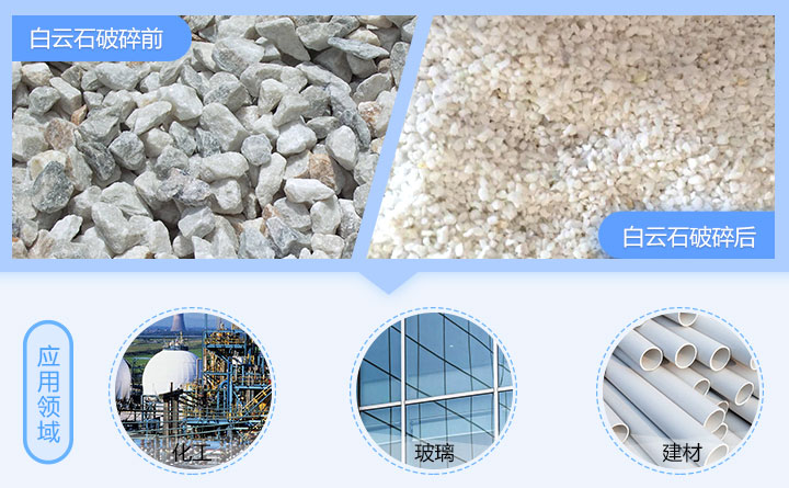 白云石制砂前后及應(yīng)用范圍 白云石制砂前后及應(yīng)用范圍