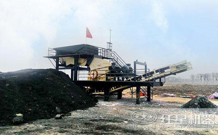 移動重錘破碎煤現(xiàn)場