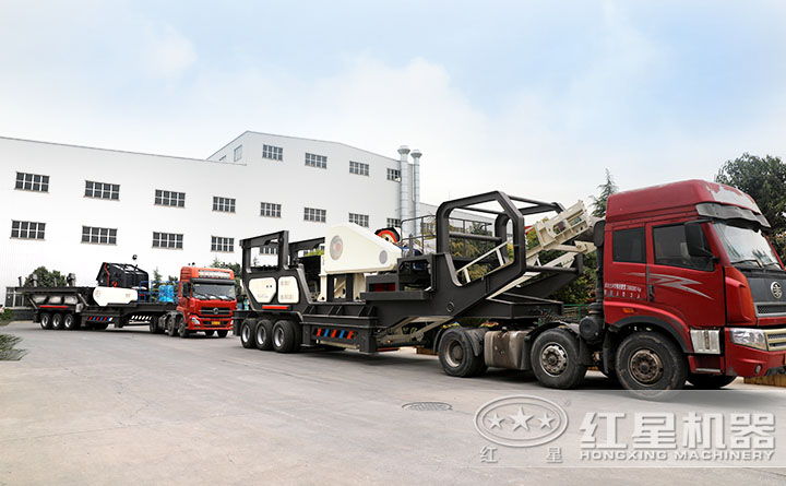 多臺移動式打沙機發(fā)貨現(xiàn)場