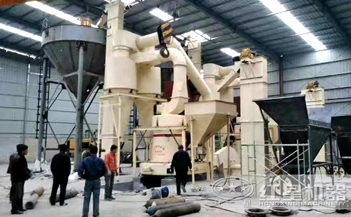 磨粉安裝、調(diào)試現(xiàn)場(chǎng)