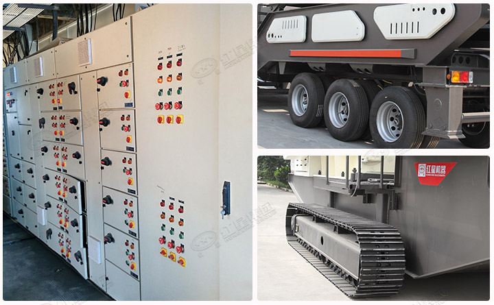 移動行走，智能操作的移動破碎、篩分車