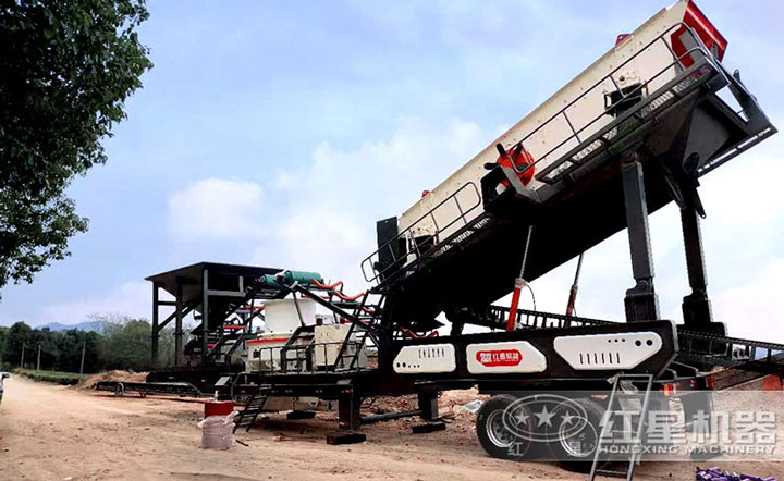移動制砂機安裝現(xiàn)場