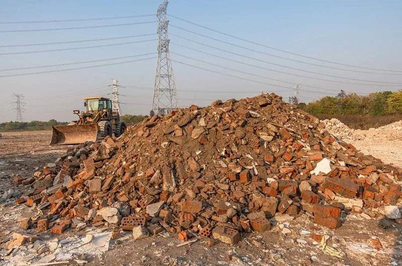 隨處可見的建筑垃圾 隨處可見的建筑垃圾